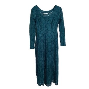 Vintage tie back lace maxi sheer dress size 3